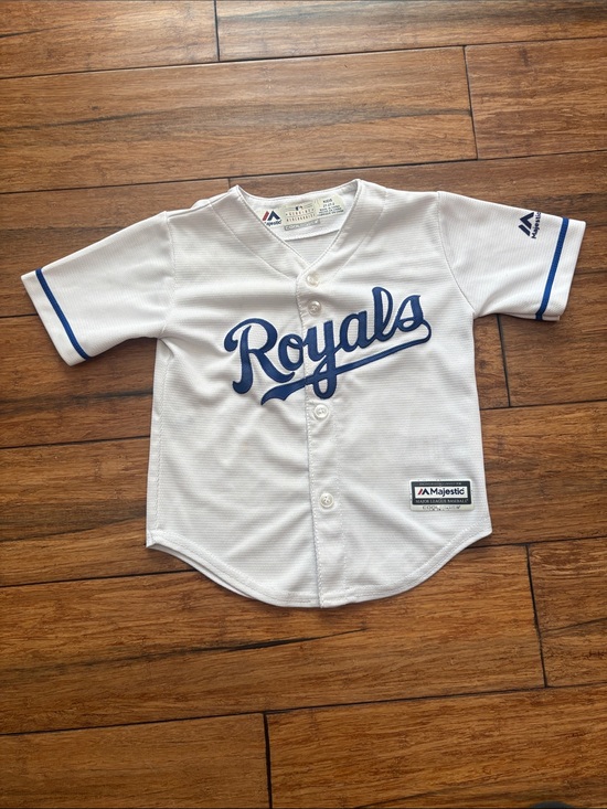 Majestic Other - Toddler Majestic Kansas City Royals White Button Up Jersey 2T Spell out MLB
